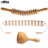 Body Wood Therapy Complete Kit Wooden Maderotherapy Kit for Reductive Massage Colombian Wood Therapy Tools for Body Contour Tool